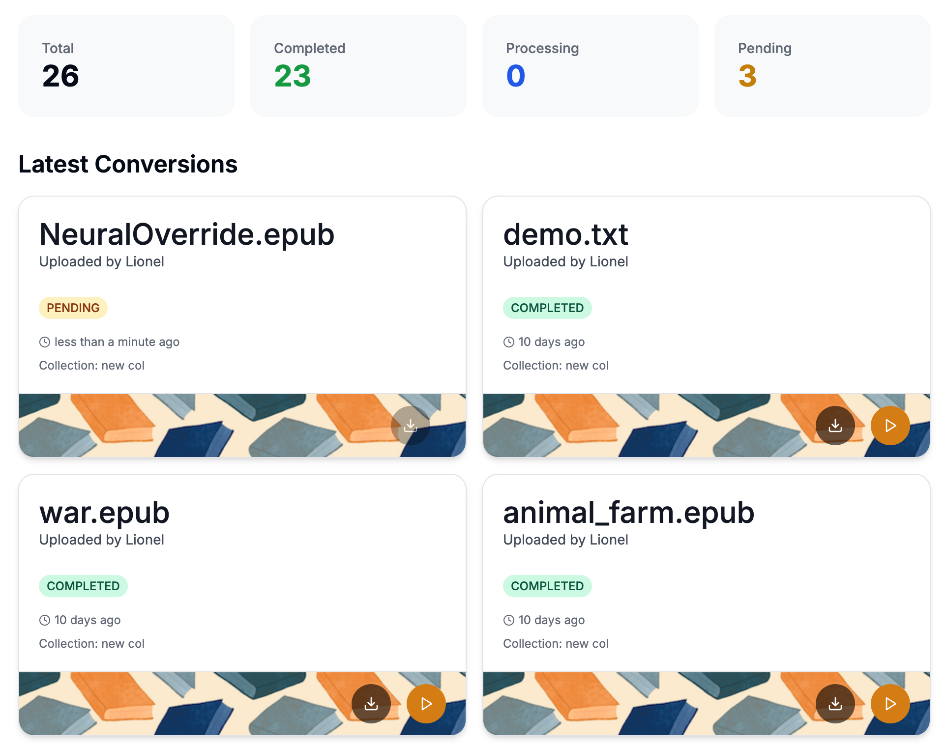 Conversions